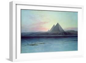 The Pyramids of Giza-Edward Lear-Framed Giclee Print