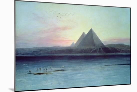 The Pyramids of Giza-Edward Lear-Mounted Giclee Print