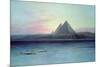 The Pyramids of Giza-Edward Lear-Mounted Giclee Print