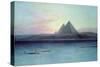 The Pyramids of Giza-Edward Lear-Stretched Canvas