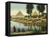 The Pyramids of Gizeh-null-Framed Stretched Canvas