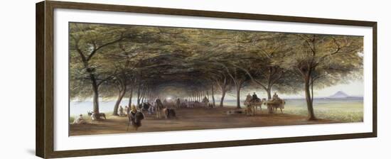 The Pyramids Road, Gizeh, 1873-Edward Lear-Framed Giclee Print