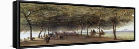 The Pyramids Road, Gizeh, 1873-Edward Lear-Framed Stretched Canvas