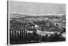 The Pyrenees Seen from the Terrace of the Castle at Pau, France, 1879-Hildibrand-Stretched Canvas