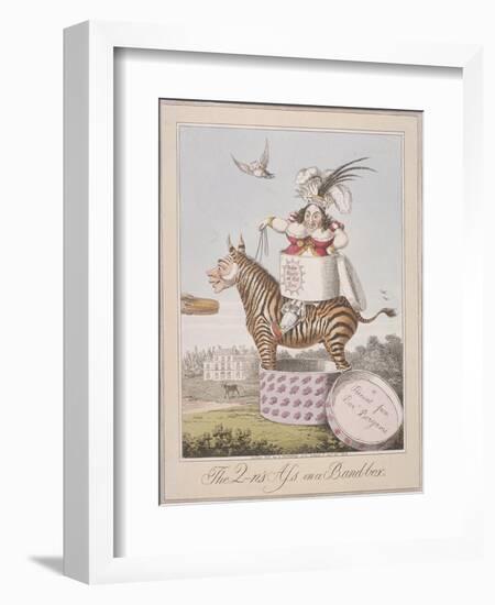 The Q-N's Ass in a Band-Box, 1821-Theodore Lane-Framed Giclee Print