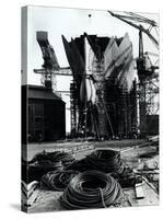 The Q4 Ship Being Built at the John Brown Shipyard, 1967-null-Stretched Canvas