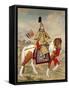 The Qianlong Emperor in Ceremonial Armour on Horseback-Giuseppe Castiglione-Framed Stretched Canvas