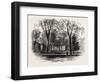 The Quadrangle, Harvard College, Cambridge, Massachusetts, USA, 1870S-null-Framed Giclee Print