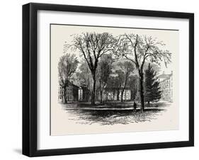 The Quadrangle, Harvard College, Cambridge, Massachusetts, USA, 1870S-null-Framed Giclee Print