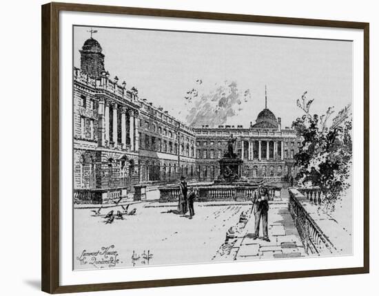 'The Quadrangle, Somerset House', c1890-Herbert Railton-Framed Premium Giclee Print