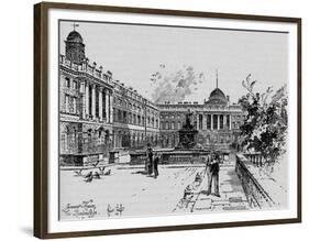 'The Quadrangle, Somerset House', c1890-Herbert Railton-Framed Premium Giclee Print