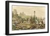 The Quai aux Fleurs and the Hotel de Ville-Marie Francois Girard-Framed Giclee Print