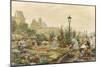 The Quai aux Fleurs and the Hotel de Ville-Marie Francois Girard-Mounted Giclee Print