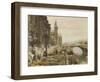 The Quai aux Fleurs and the Tour de l'Horloge-Marie Francois Girard-Framed Giclee Print