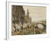 The Quai aux Fleurs and the Tour de l'Horloge-Marie Francois Girard-Framed Giclee Print