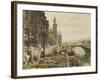 The Quai aux Fleurs and the Tour de l'Horloge-Marie Francois Girard-Framed Giclee Print