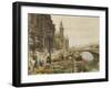 The Quai aux Fleurs and the Tour de l'Horloge-Marie Francois Girard-Framed Giclee Print