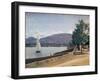 The Quai Des Paquis, Geneva, c.1842-Jean-Baptiste-Camille Corot-Framed Giclee Print