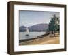 The Quai Des Paquis, Geneva, c.1842-Jean-Baptiste-Camille Corot-Framed Giclee Print