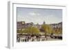 The Quai Du Louvre in Paris by Claude Monet-null-Framed Giclee Print