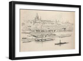 'The Quai St Bernard', 1915-Eugene Bejot-Framed Giclee Print