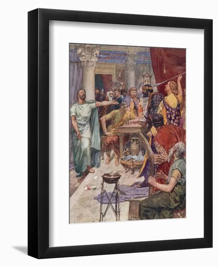 The Quarrel Between Alexander and Clitus-William Rainey-Framed Giclee Print