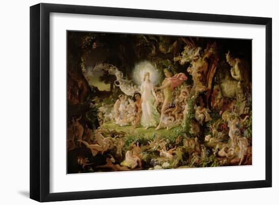 The Quarrel of Oberon and Titania, 1849-Sir Joseph Noel Paton-Framed Giclee Print