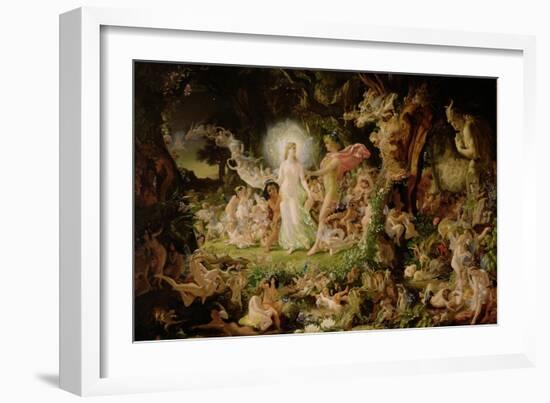 The Quarrel of Oberon and Titania, 1849-Sir Joseph Noel Paton-Framed Giclee Print