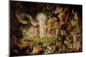 The Quarrel of Oberon and Titania, 1849-Sir Joseph Noel Paton-Mounted Giclee Print