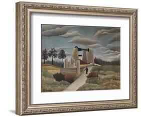 'The Quarry', 1923-Henri Rousseau-Framed Giclee Print