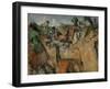 The Quarry at Bibemus, circa 1895-Paul Cézanne-Framed Giclee Print