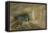 The Quarry Caverns, Jerusalem, 1869-William 'Crimea' Simpson-Framed Stretched Canvas