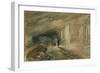 The Quarry Caverns, Jerusalem, 1869-William 'Crimea' Simpson-Framed Giclee Print