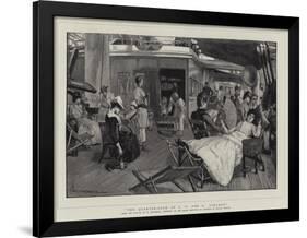 The Quarter-Deck of a 'P and O' Steamer-William Hatherell-Framed Premium Giclee Print