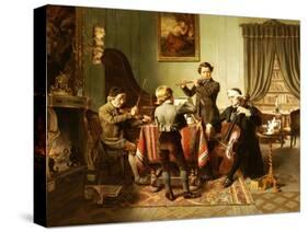 The Quartet-Friedrich-peter Hiddemann-Stretched Canvas