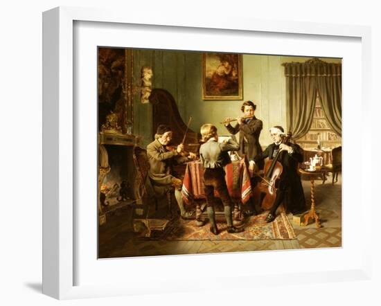 The Quartet-Friedrich-peter Hiddemann-Framed Giclee Print