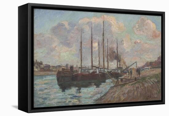 The Quay at Austerlitz-Jean Baptiste Armand Guillaumin-Framed Stretched Canvas