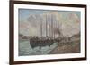 The Quay at Austerlitz-Jean Baptiste Armand Guillaumin-Framed Giclee Print