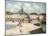 The Quay at Dieppe in Sunlight, 1905-Gustave Loiseau-Mounted Premium Giclee Print