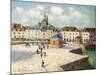 The Quay at Dieppe in Sunlight, 1905-Gustave Loiseau-Mounted Giclee Print