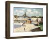 The Quay at Dieppe in Sunlight, 1905-Gustave Loiseau-Framed Giclee Print