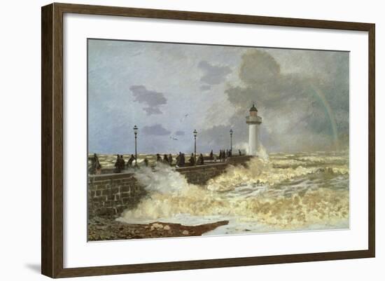 The Quay at le Havre, 1868-Claude Monet-Framed Giclee Print