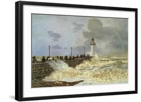 The Quay at le Havre, 1868-Claude Monet-Framed Giclee Print