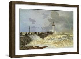 The Quay at le Havre, 1868-Claude Monet-Framed Giclee Print