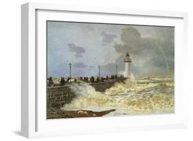 The Quay at le Havre, 1868-Claude Monet-Framed Giclee Print