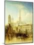 The Quay at Rouen, 1853 (Oil on Canvas)-J Henshall-Mounted Giclee Print