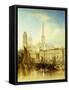 The Quay at Rouen. 1853-J. Henshall-Framed Stretched Canvas