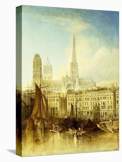 The Quay at Rouen. 1853-J. Henshall-Stretched Canvas