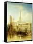 The Quay at Rouen. 1853-J. Henshall-Framed Stretched Canvas