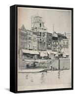 'The Quay, Bristol', c1918-Frederick Charles Richards-Framed Stretched Canvas